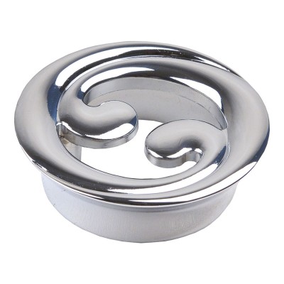 Ручка кнопка 7211.0032.026 цвет глянцевый хром диаметр 40 мм, крепление 16 мм