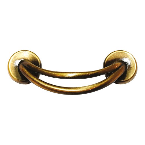 Ручка скоба 7C70.0064.001 цвет античная бронза длина 86 мм, крепление 64 мм