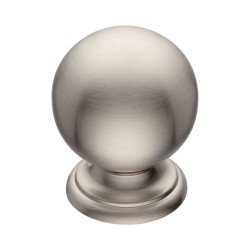 Ручка классика кнопка 8352-038 цвет никель диаметр 28 мм 