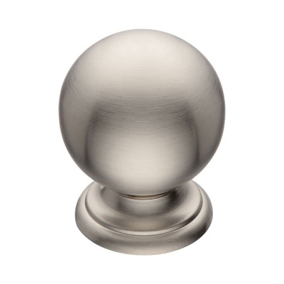 Ручка классика кнопка 8352-038 цвет никель диаметр 28 мм 