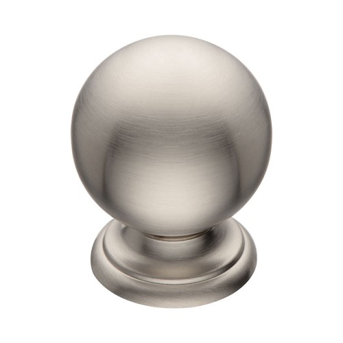 Ручка кнопка 8352-038 цвет никель диаметр 28 мм