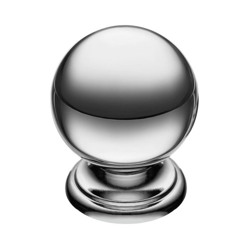 Ручка кнопка 8352-400 цвет глянцевый хром диаметр 28 мм 