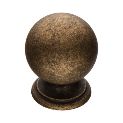 Ручка классика кнопка 8352-831 цвет старая бронза диаметр 28 мм