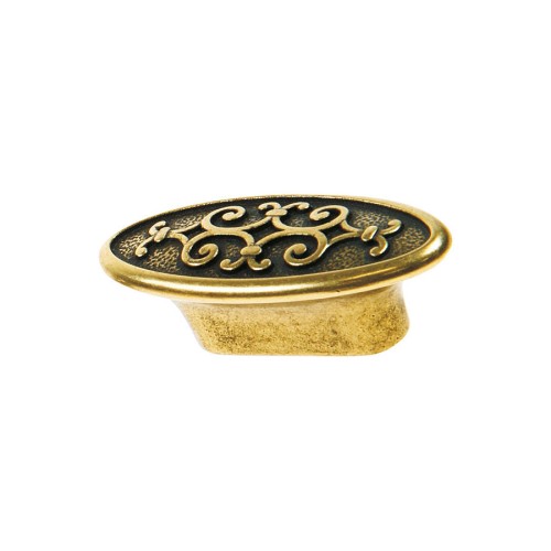 Ручка кнопка AURA32-22 цвет старая бронза длина 72 мм, крепление 32 мм