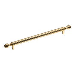 Ручка скоба BU 005.224.19 цвет глянцевое золото длина 300 мм, крепление 224 мм 