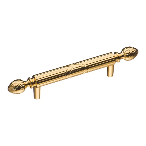 Ручка скоба BU 005.96.19 цвет глянцевое золото длина 170 мм, крепление 96 мм