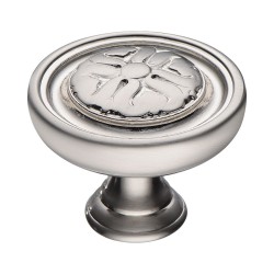 Ручка классика кнопка BU 009.35.29 цвет сатинированный никель диаметр 35 мм 