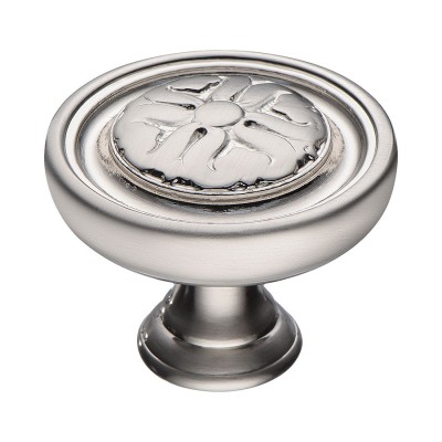 Ручка классика кнопка BU 009.35.29 цвет сатинированный никель диаметр 35 мм Ручка классика кнопка BU 009.35.29 цвет сатинированный никель диаметр 35 мм