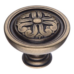 Ручка классика кнопка BU 009.50.12 цвет античная бронза диаметр 50 мм