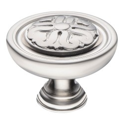 Ручка классика кнопка BU 009.50.29 цвет сатинированный никель диаметр 50 мм