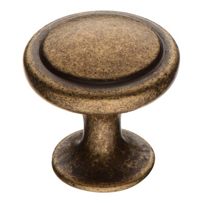 Ручка кнопка круглая ISTIKBAL-40 цвет античная бронза диаметр 30 мм  