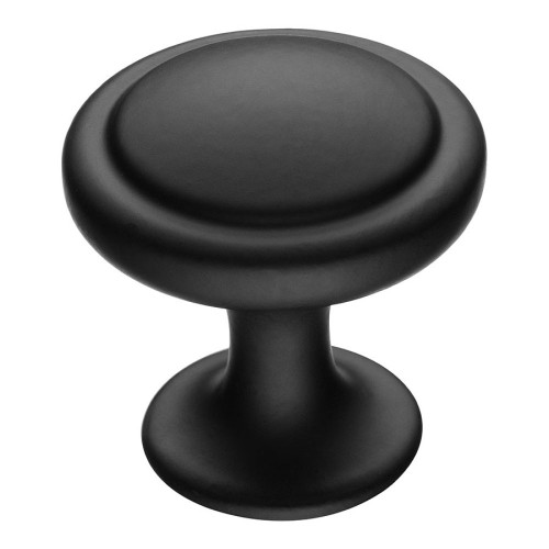 Ручка кнопка круглая ISTIKBAL-85 цвет черный диаметр 30 мм  