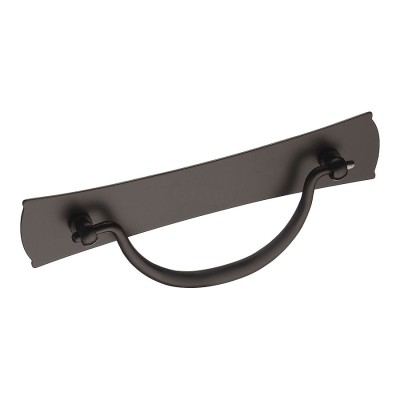 Ручка скоба на подложке Juliet 1-14 цвет черный длина 165 мм, крепление 114 мм