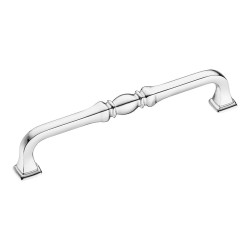 Ручка скоба KALE-10-128 цвет глянцевый хром длина 142 мм, крепление 128 мм