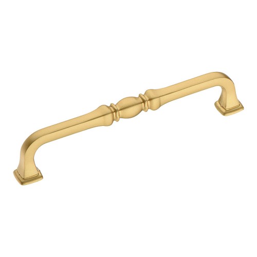 Ручка скоба KALE-61-128 цвет матовое золото длина 142 мм, крепление 128 мм