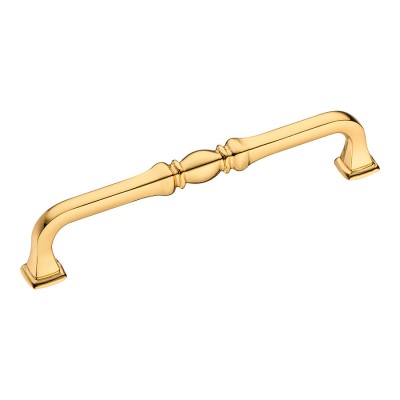 Ручка скоба KALE-69-128 цвет глянцевое золото длина 142 мм, крепление 128 мм