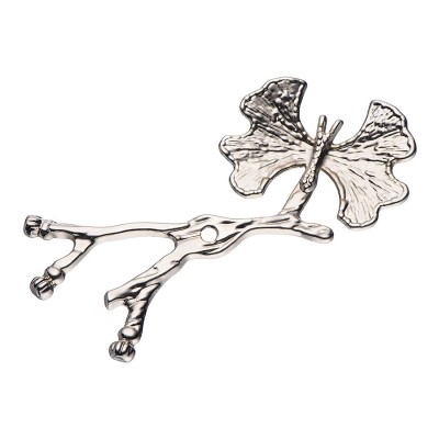 Подложка для мебельных ручек KELEBEKLI DAL BIG 51 цвет глянцевый никель длина 92 мм