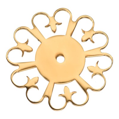 Подложка мебельная M-9003-60 цвет глянцевое золото диаметр 70 мм