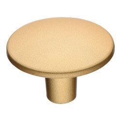 Ручка кнопка круглая ORKIDE-61 цвет матовое золото диаметр 30 мм 