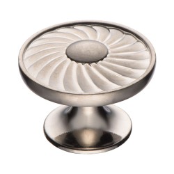 Ручка классика кнопка PAPATYA-51 цвет глянцевый никель диаметр 35 мм 