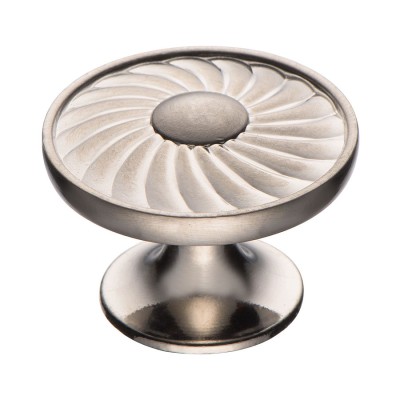 Ручка классика кнопка PAPATYA-51 цвет глянцевый никель диаметр 35 мм 