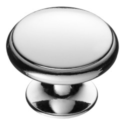 Ручка классика кнопка круглая RANA-10 цвет глянцевый хром диаметр 35 мм