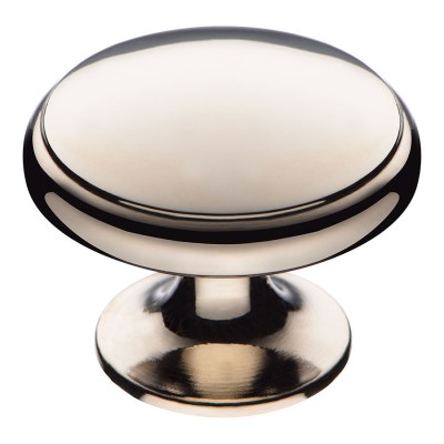 Ручка классика кнопка круглая RANA-51 цвет глянцевый никель диаметр 35 мм 