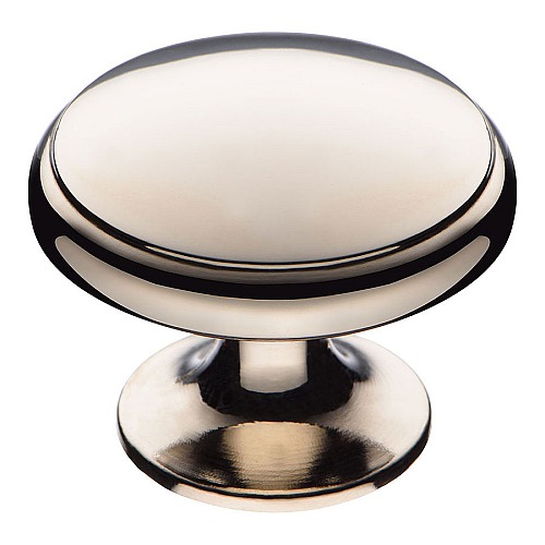 Ручка кнопка круглая RANA-51 цвет глянцевый никель диаметр 35 мм  