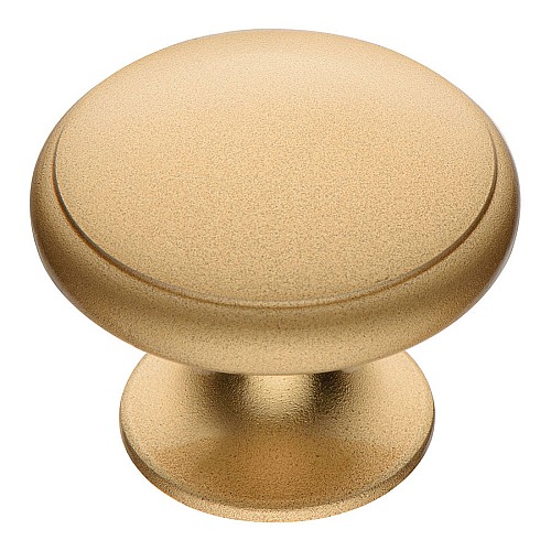 Ручка кнопка круглая RANA-61 цвет матовое золото диаметр 35 мм  