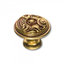 Ручка классика кнопка 012035H цвет французское золото диаметр 35 мм
