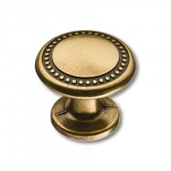 Ручка классика кнопка 03.0100.A цвет античная бронза диаметр 26 мм 