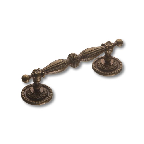 Ручка скоба 042313O цвет античная бронза длина 129 мм, крепление 92 мм