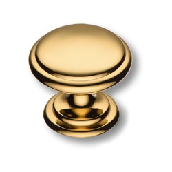 Ручка классика кнопка 0720-003-2 цвет глянцевое золото диаметр 30 мм 