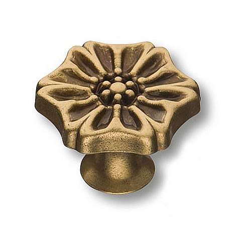 Ручка кнопка 110-Antik цвет античная бронза диаметр 38 мм 