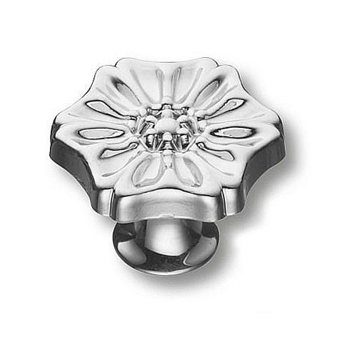 Ручка кнопка 110-Chrome цвет глянцевый хром диаметр 38 мм