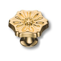 Ручка классика кнопка 110-Gold цвет глянцевое золото диаметр 38 мм 