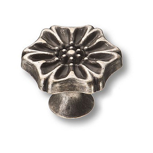 Ручка кнопка 110-Silver цвет серебро диаметр 38 мм