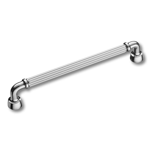 Ручка скоба 1116 192MP02 цвет глянцевый хром длина 212 мм, крепление 192 мм 