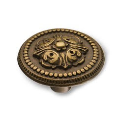 Ручка классика кнопка круглая 1126.0035.001 цвет античная бронза диаметр 35 мм 