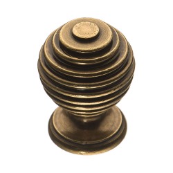 Ручка классика кнопка 15.030.12 цвет античная бронза диаметр 30 мм