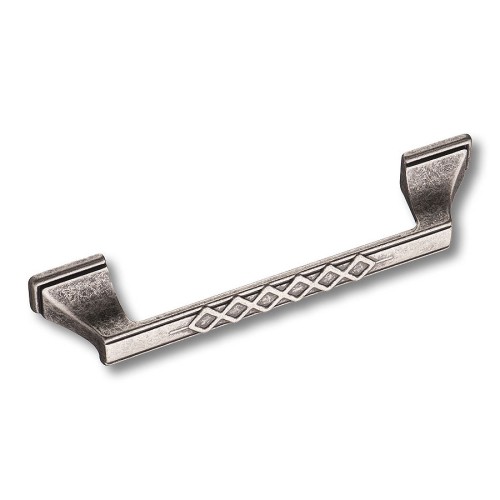 Ручка скоба 15.127.128.16 цвет античное серебро длина 160 мм, крепление 128 мм