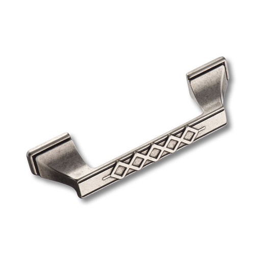 Ручка скоба 15.127.96.16 цвет античное серебро длина 130 мм, крепление 96 мм 