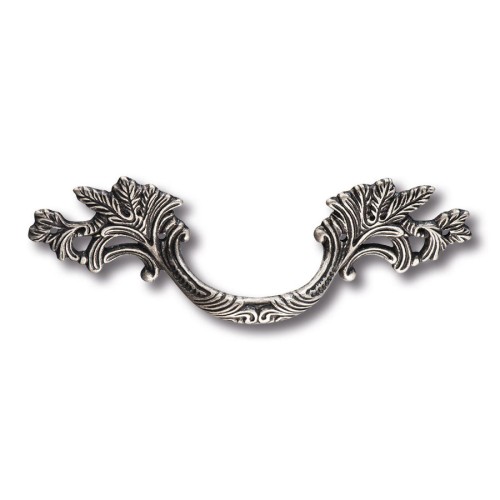 Ручка скоба 15.136.01.16.FIL цвет античное серебро длина 175 мм, крепление 96 мм