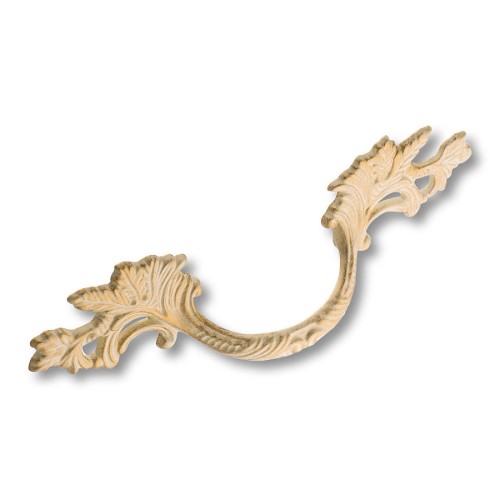 Ручка скоба 15.136.01.20.FIL цвет слоновая кость с позолотой длина 175 мм 