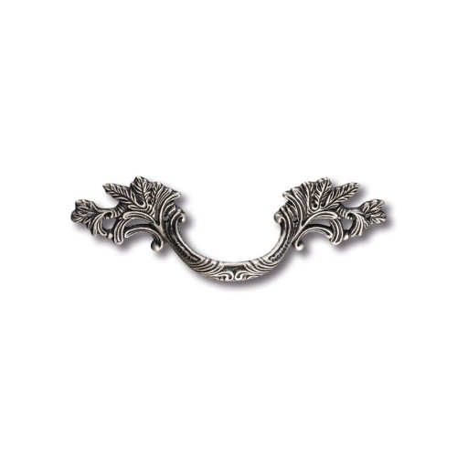 Ручка скоба 15.136.02.16.FIL цвет античное серебро длина 130 мм, крепление 64 мм