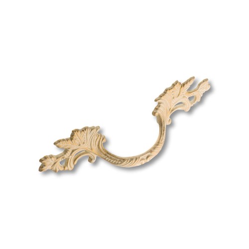 Ручка скоба 15.136.02.20.FIL цвет слоновая кость с позолотой длина 130 мм, крепление 64 мм