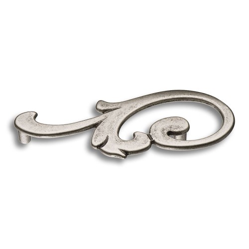 Ручка скоба 15.141.01.16 left цвет античное серебро длина 134 мм, крепление 96 мм