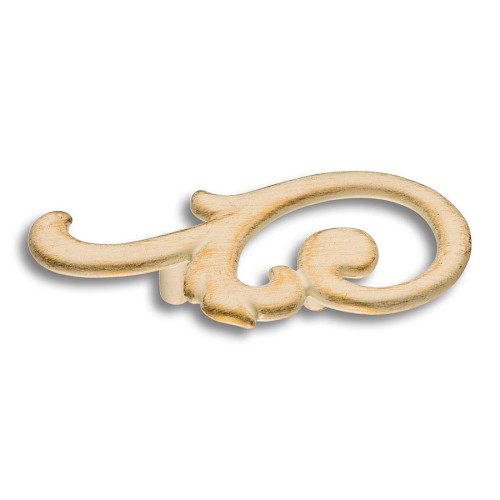 Ручка скоба 15.141.02.20 left цвет слоновая кость с позолотой длина 110 мм, крепление 32 мм