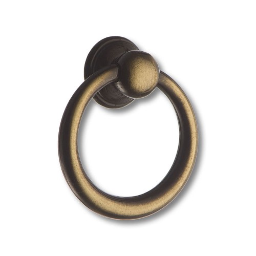 Ручка кольцо 15.267.02.04 цвет затененная бронза диаметр 33 мм 