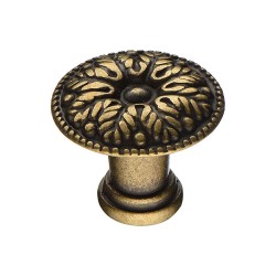 Ручка классика кнопка 15.303.24.12 цвет античная бронза диаметр 24 мм 